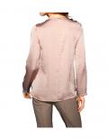 Designer-Satinbluse mauve