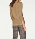 Designer-Schluppen-Pullover camel