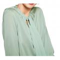 Designer-Schluppenbluse mint