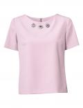 Designer-Schmuckbluse rosa