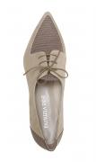 Designer-Schnürschuh taupe