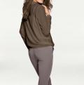 Designer-Seidenbluse taupe