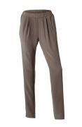 Designer-Seidenhose taupe