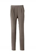 Designer-Seidenhose taupe