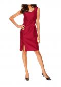 Designer-Seidenkleid rot Gr. 38