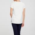 Designer-Shirt mit Applikation offwhite