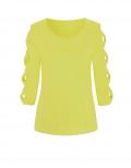 Designer-Shirt mit Cut-Outs limone