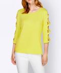 Designer-Shirt mit Cut-Outs limone