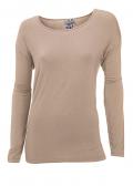 Designer-Shirt mit Einsatz taupe