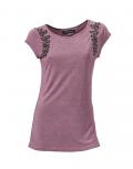 Designer-Shirt mit Perlen mauve