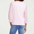 Designer-Shirt mit Spitze rosa