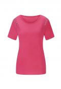 Designer-Shirt mitSilberapplikation fuchsia