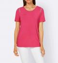 Designer-Shirt mitSilberapplikation fuchsia