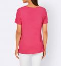 Designer-Shirt mitSilberapplikation fuchsia