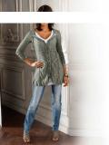 Designer-Shirtjacke grau