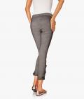 Designer-Skinny-Leggings mit Spitze taupe