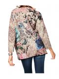 Designer-Spitzenblazer sand-bunt