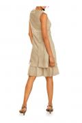 Designer-Spitzenkleid sand Gr. 34