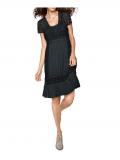 Designer-Spitzenkleid schwarz Gr. 34