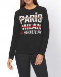 Designer-Statement-Sweatshirt schwarz