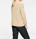 Designer-Stehkragenpullover beige