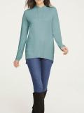 Designer-Stehkragenpullover mint