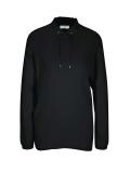 Designer-Stehkragenpullover schwarz