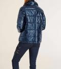 Designer-Steppjacke blau-metallic