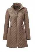 Designer-Steppjacke dunkelltaupe