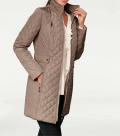 Designer-Steppjacke dunkelltaupe