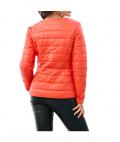 Designer-Steppjacke mit Strass orange