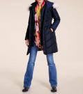 Designer-Steppjacke mit Webpelz marine