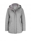 Designer-Steppjacke silbergrau