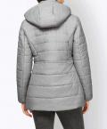 Designer-Steppjacke silbergrau