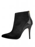 Designer-Stiefelette schwarz