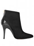 Designer-Stiefelette schwarz