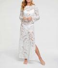 Designer-Strandkleid offwhite