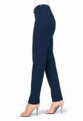 Designer-Stretchhose mit Kette marine