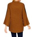 Designer-Strickjacke cognac