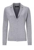 Designer-Strickjacke grau