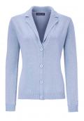 Designer-Strickjacke hellblau