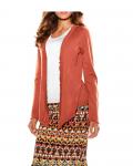 Designer-Strickjacke orange