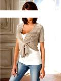 Designer-Strickjacke sand