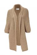 Designer-Strickjacke sand