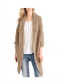 Designer-Strickjacke sand