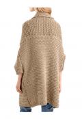 Designer-Strickjacke sand