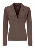 Designer-Strickjacke taupe