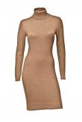 Designer-Strickkleid camel