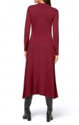 Designer-Strickkleid mit Kaschmir kirsche