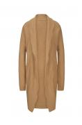 Designer-Strukturstrickjacke camel